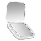 Triple fold up, Down, Left, Right Adjustment Three Light Source Makeup Mirror