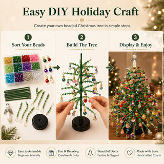 🎁 Unique Christmas Gift 2026 | DIY Beaded Christmas Tree Craft Kit for Creative Holiday Fun