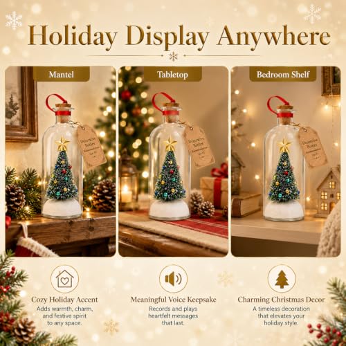 （B2G1 Free）2026 Recordable Christmas Tree Message Bottle