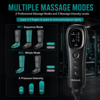Air Compression Leg Massager with 3 Massage Levels & Auto Shut Off Feature