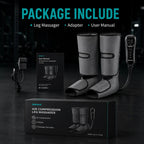 Air Compression Leg Massager with 3 Massage Levels & Auto Shut Off Feature
