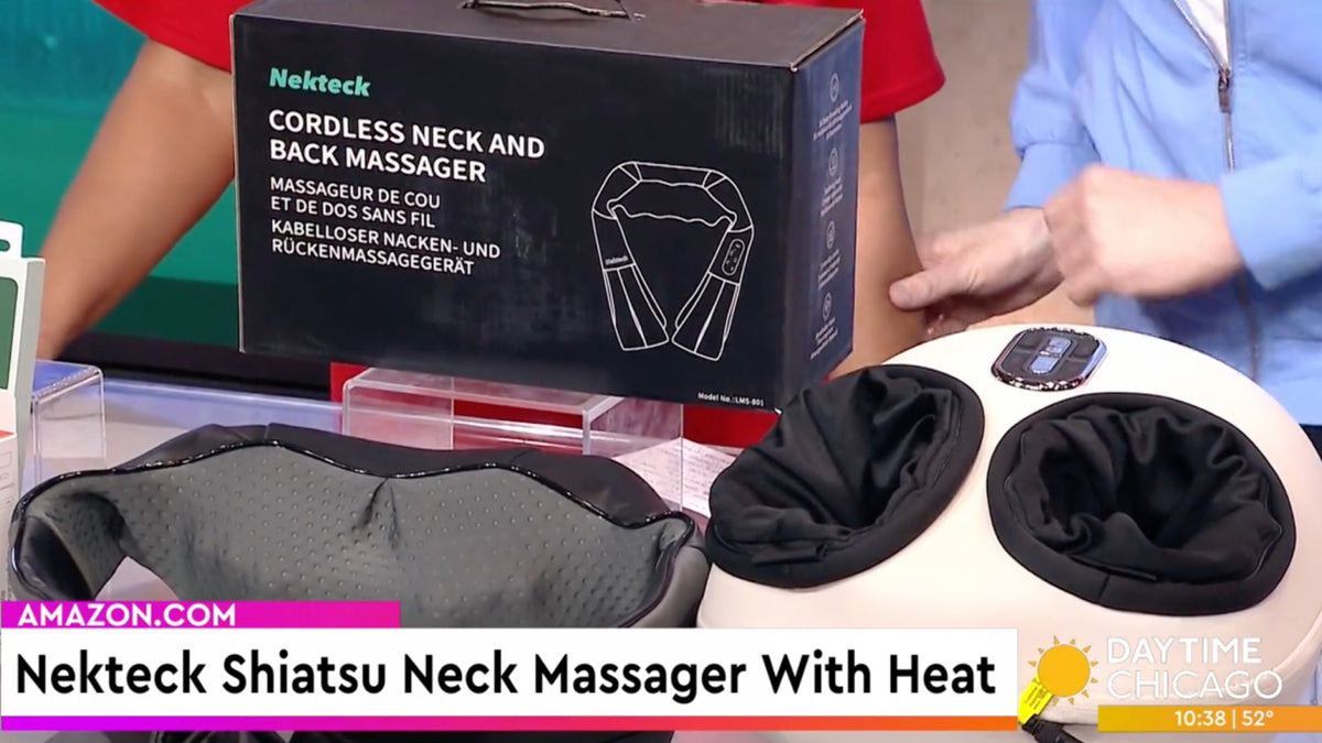 Shiatsu Foot Massager with Heat [2026 Upgraded], 3 Modes Deep Kneading Therapy Air Compression