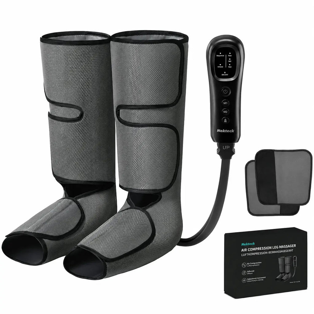 Air Compression Leg Massager with 3 Massage Levels & Auto Shut Off Feature